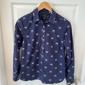 JCrew Dalmatian Print Popover